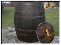 Holzfass 600 Liter Regentonne Wasserfass Whiskyfass mit Deckel