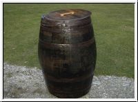 Holzfass 550 Liter Regentonne Whiskyfass mit Deckel