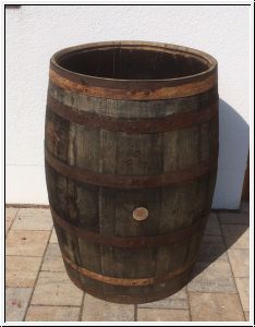 Holzfass 190 Liter Regentonne Wasserfass Whiskyfass mit Deckel